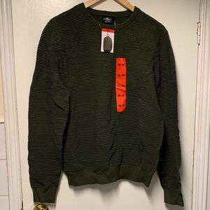 O'Neill Dark Green Ribbed Crewneck Sweater